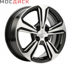 Khomen Wheels KHW1502 6x15/4x100 DIA54,1  ET45 Black-FP